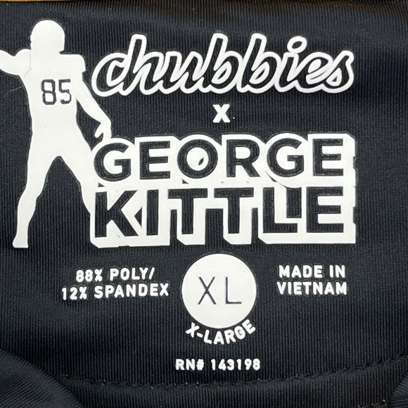 George Kittle Chubbies Drip Performance Polo Limited Edition 2023 XL Black Multi - Picture 3 of 7